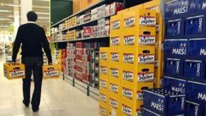 Bier kratten kopen in Belgische supermarkt Bier kratten kopen in Belgische supermarkt