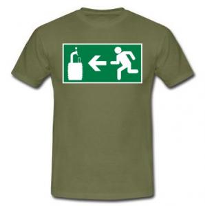 Nood biertje t-shirt Nood biertje t-shirt