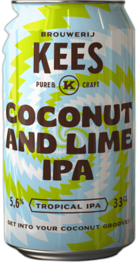 Kees Coconut and lime IPA blikje van 33cl Kees Coconut and lime IPA blikje van 33cl