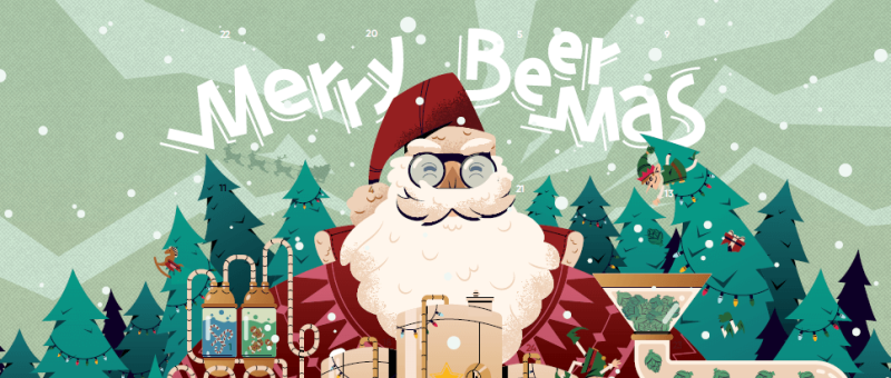 Merry Beermas alcoholvrij tekening