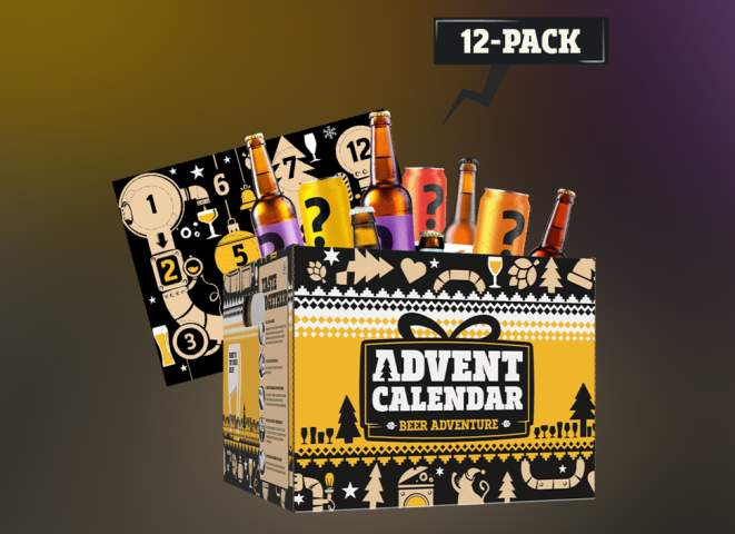 Bieradventskalender van Dare to Drink Different met 12 bieren
