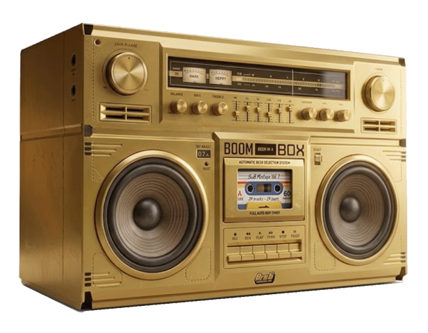 First Press Gouden Boom box die alleen tijdens Half Kerstmis is te bestellen