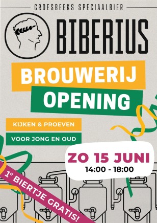 Aankondiging Opening Brouwerij 15-06-25