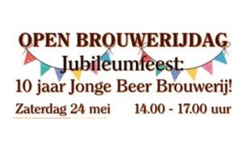 Open Brouwerijdag 10 jaar Jonge Beer Brouwerij!