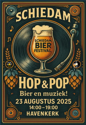 Bierfestival Schiedam: HOP en POP 2025 poster