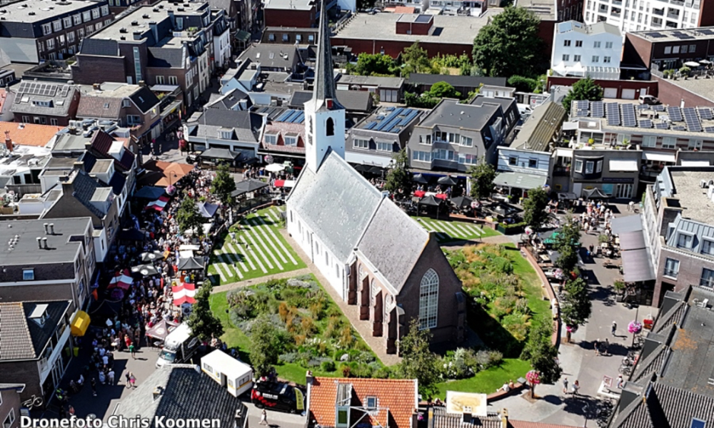 Noordwijkerhouts Speciaalbier Festival sfeerbeeld van boven