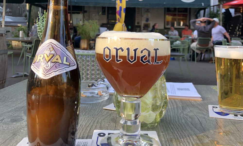 Orval bier proeven