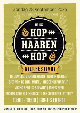 Hop Haaren Hop Poster 2025 met brouwers