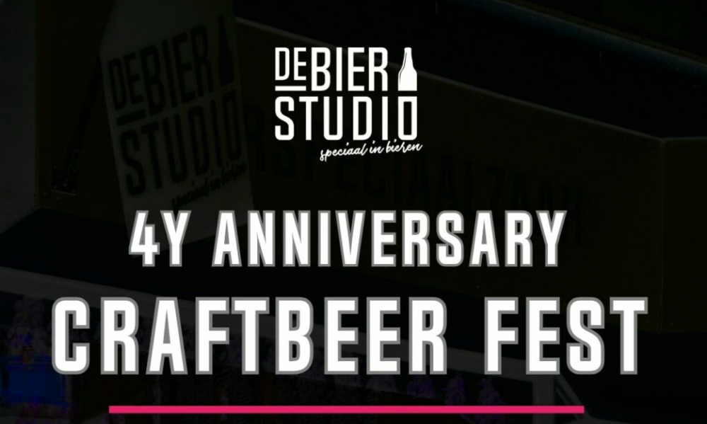 Bierfestival ter ere van vierjarig jubileum De Bierstudio