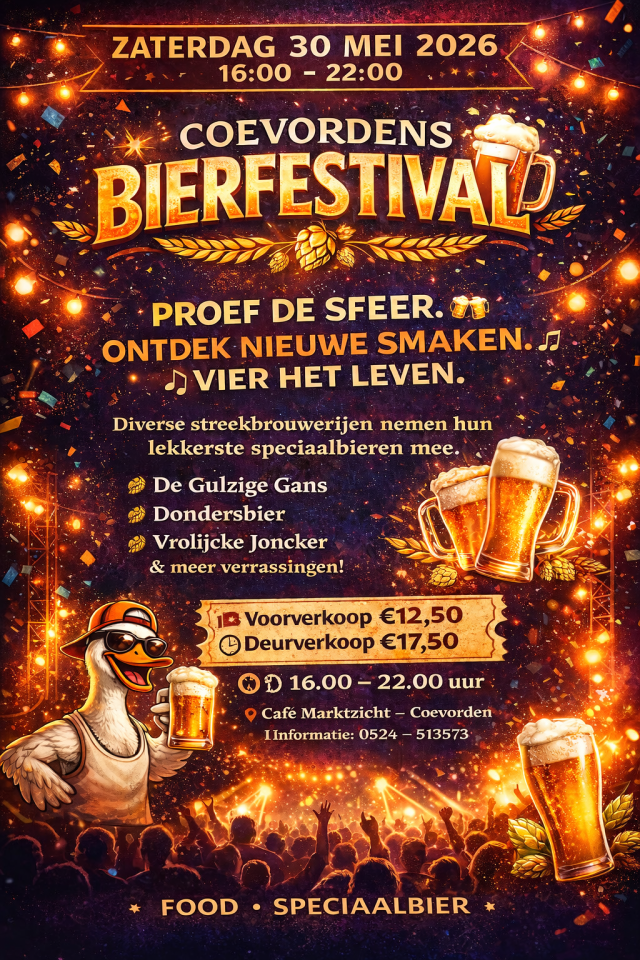 Coevordens Bierfestival 2026 poster