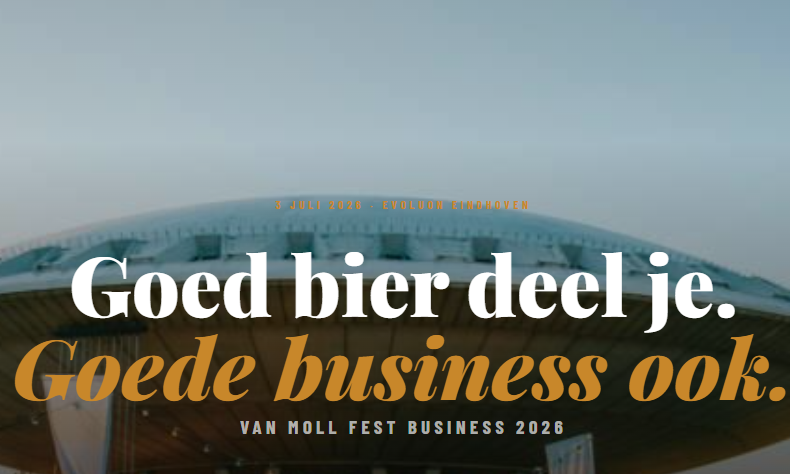 Gedurfde tekst tegen gebouw bij Van Moll Fest 2026.