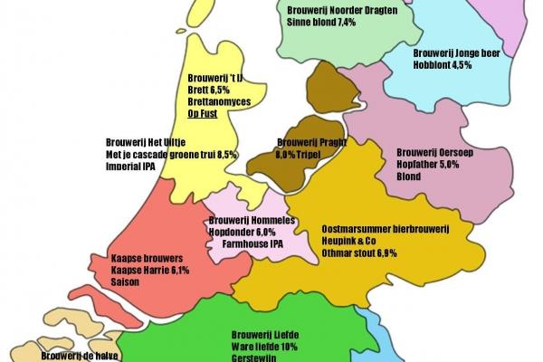 12 provincies, 13 Nederlandse speciaalbieren, week van het Nederlandse bier