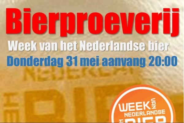 Bierproeverij 'De week van het Nederlandse bier Bierproeverij 'De week van het Nederlandse bier
