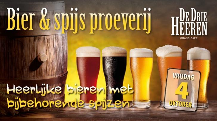 Bier en Spijs proeverij bij de Drie Heeren