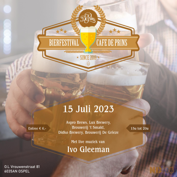 Bierfestival bij Café de Prins