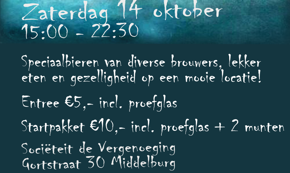 Bockeriejer Bierfestival poster met tekst