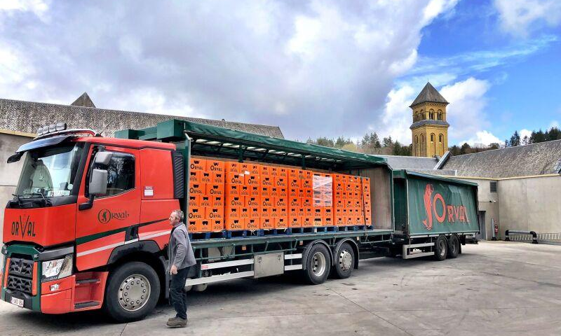 Orval bier transport