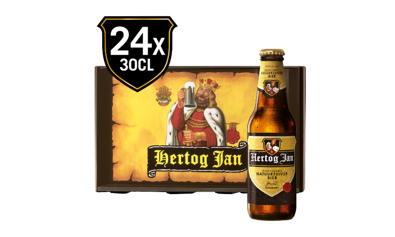 Hertog Jan krat te bestellen bij een bierkoerier