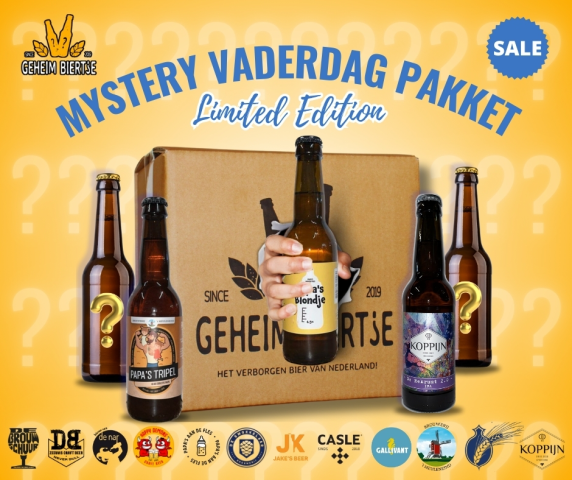 Mystery Vaderdag bierpakket van Geheim Biertje