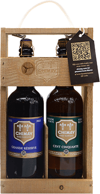 Chimay biergeschenk: Twee 75cl flessen Chimay biergeschenk: Twee 75cl flessen