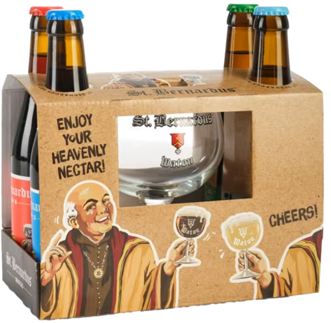 Bierpakket St. Bernardus - inclusief glas Bierpakket St. Bernardus - inclusief glas