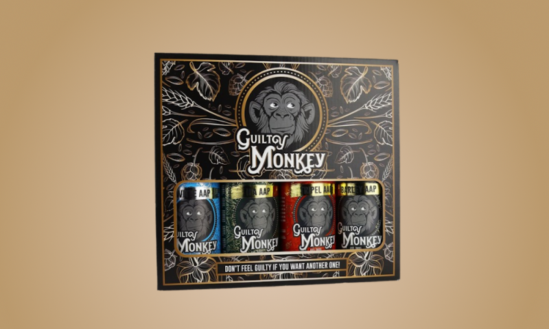 Guilty Monkey bierpakket met vier flesjes speciaalbier