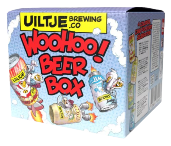 Uiltje Woohoo Beerbox Geschenkverpakking Uiltje Woohoo Beerbox Geschenkverpakking