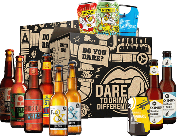 Nederlands craft bierpakket Dare to Drink Different