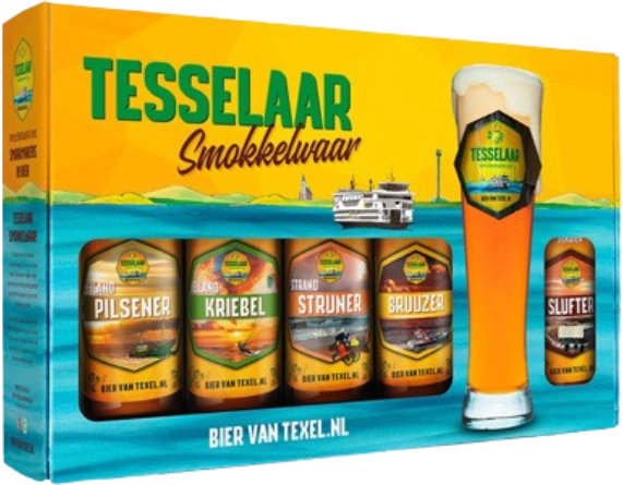 Tesselaar Smokkelwaar bierpakket met glas