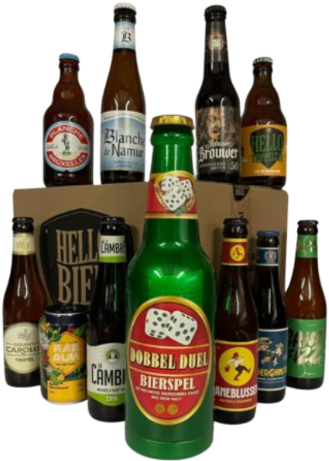 Bierpakket met bierspel Hellobier