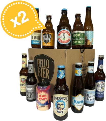 Groot Wit en Weizen bierpakket Hellobier