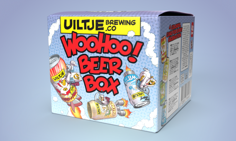 Uiltje Woohoo Beerbox (4x33cl) Geschenkverpakking Uiltje Woohoo Beerbox (4x33cl) Geschenkverpakking