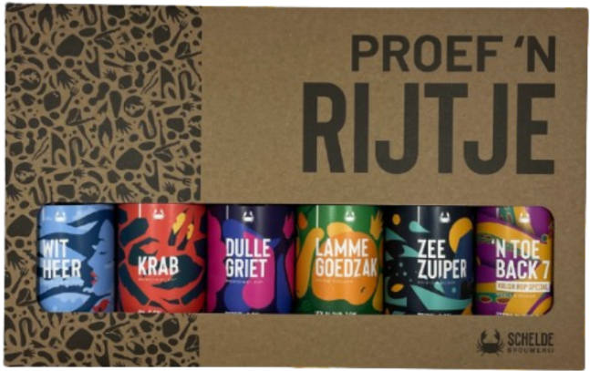 Scheldebrouwerij Proef 'n Rijtje bierpakket Scheldebrouwerij Proef 'n Rijtje bierpakket