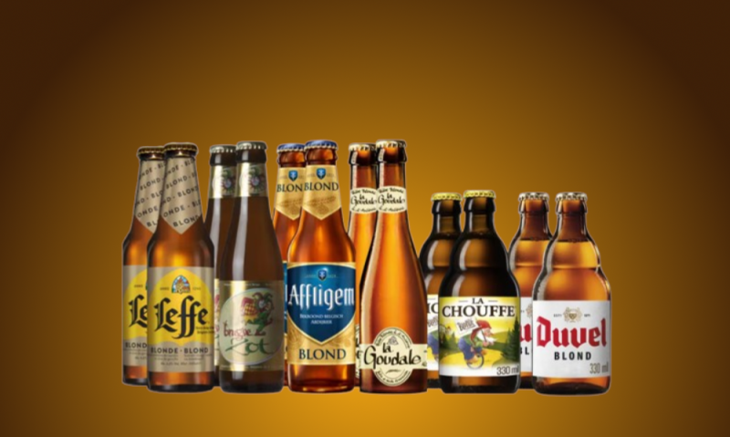 Bierpakket met selectie blonde bieren