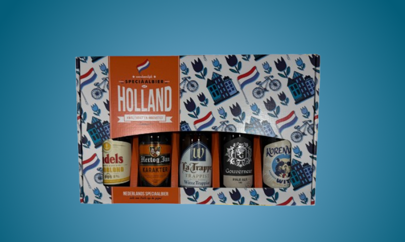 Holland bierpakket met achtergrond