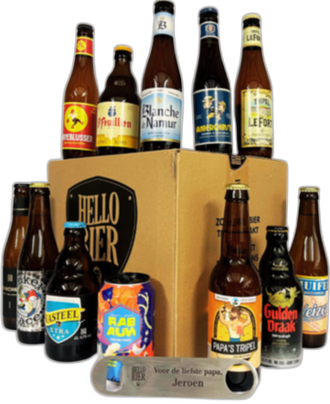 Vaderdag bierpakket met gepersonaliseerde bieropener