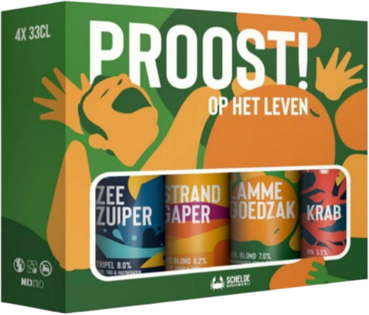 Scheldebrouwerij Geschenkverpakking 4x33cl