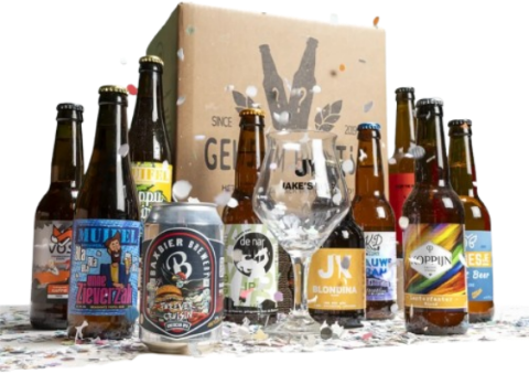 Verjaardag Bierpakket (10 bieren) met bierglas
