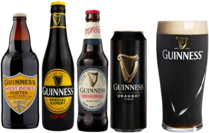 Guinness Selectie Bierpakket (4 bieren) met origineel bierglas