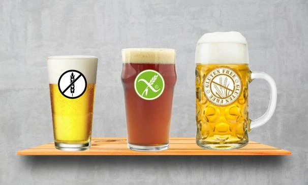 Verschillende glutenvrije bieren