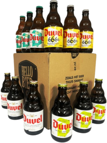 Duvel selectie bierpakket (4x3x33cl) Hellobier