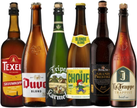 Bierbox met 6 speciaalbieren in een 75cl fles