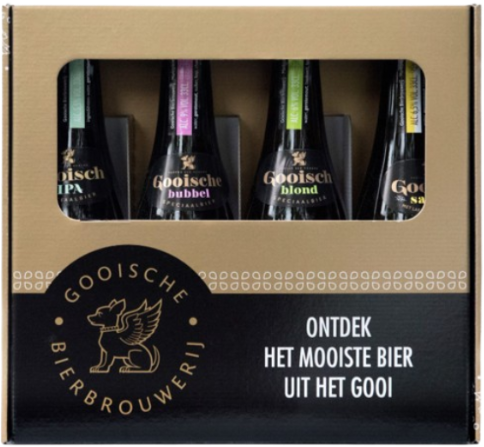 Gooische Bierbrouwerij Cadeaupakket met vier verschillende bieren uit het Gooi