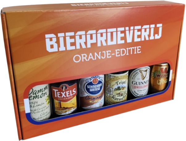 Bierproeverij Oranje-editie Cadeaupakket met 6 bieren