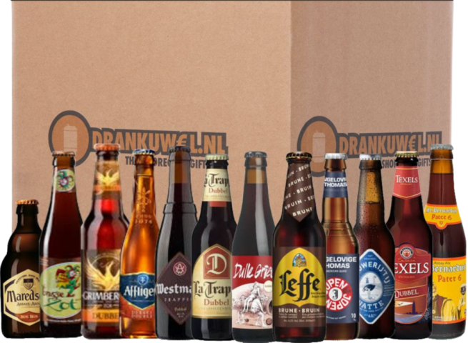 vroegrijp Trillen Trojaanse paard Bierpakket met 12 Bruine bieren | biernet.nl