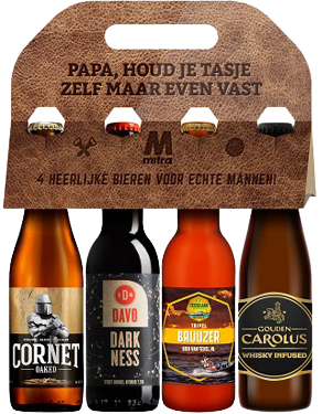 Mannentas met zware bieren