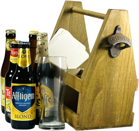 Partykist met blonde bieren
