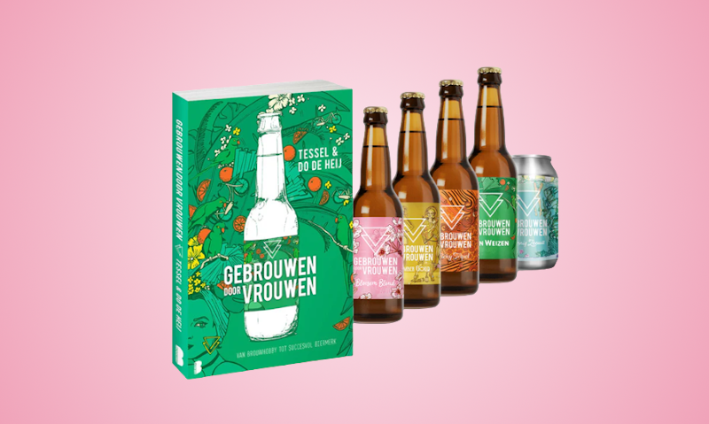 Gebrouwen door vrouwen bierpakket met boek