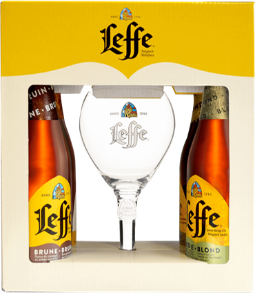 Leffe bierpakket met glas Leffe bierpakket met glas