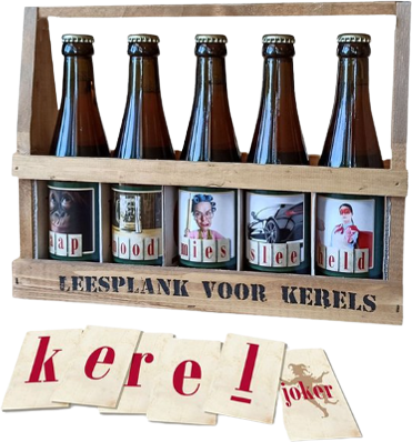 Bier Leesplankje voor Kerels Bierpakket